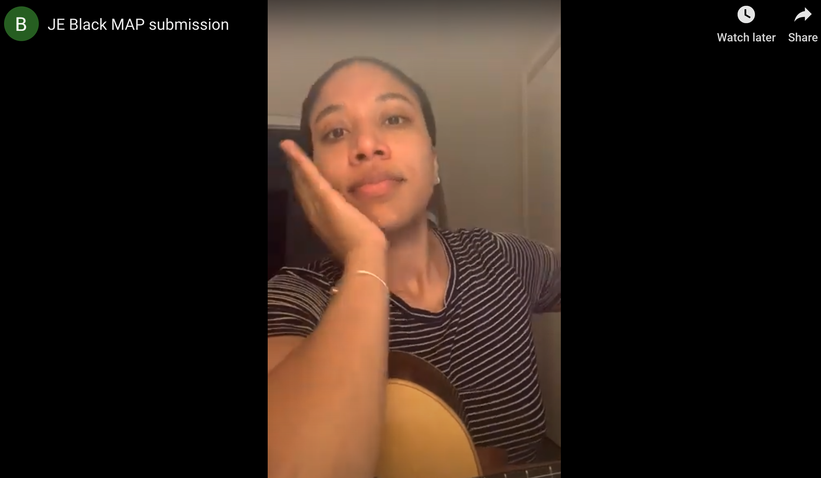 Screenshot of YouTube video from Jasmine Edwards